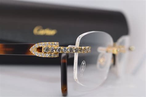 clear cartier diamond cut glasses.